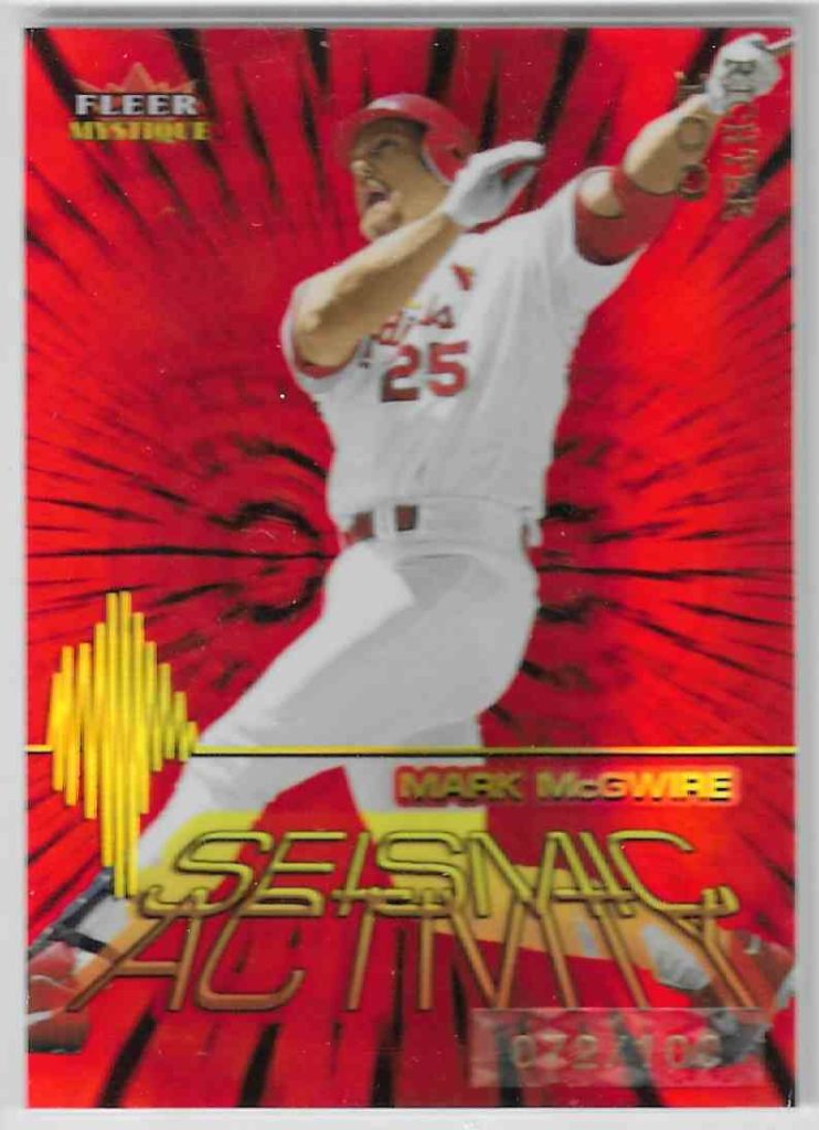 2000 Fleer Mystique Seismic Activity 4 Mark McGwire Richter 100